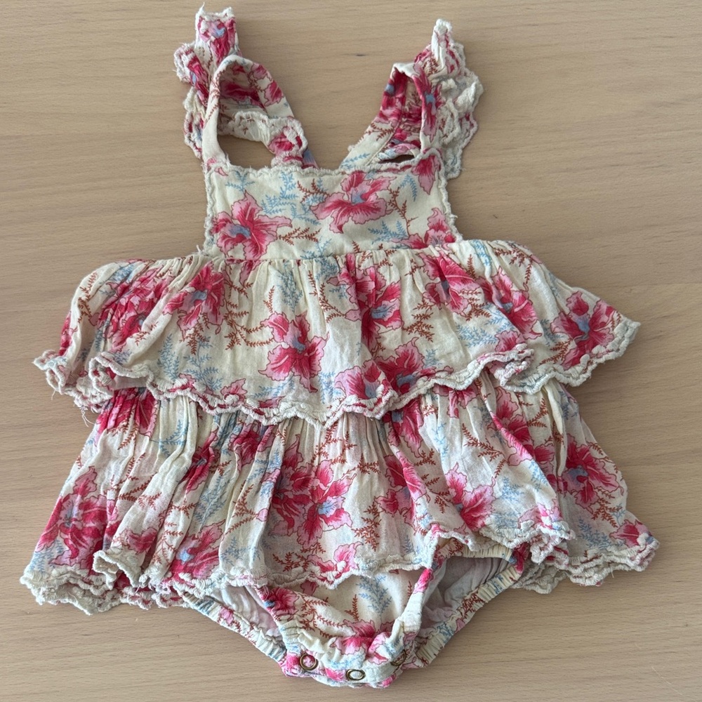 Floral Ruffle Romper for Kids